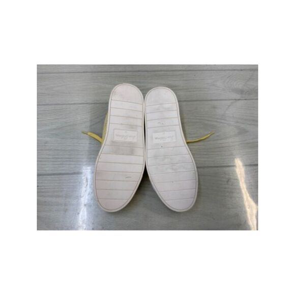 NWT SAM EDELMAN Womens Yellow Elena Round Toe Platform Athletic Sneakers 7.5 M - Picture 4 of 5